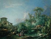 Francois Boucher The Gallant Fisherman, known as Landscape with a Young Fisherman china oil painting artist